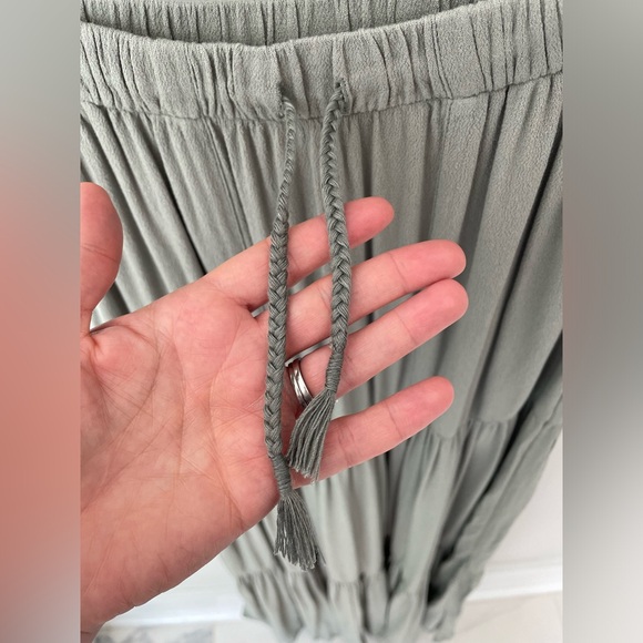 Mary Lawless Lee x Splendid Pull On Maxi Skirt Size XS/S EUC Green. L16 - Picture 8 of 11